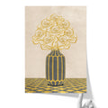 Vintage Vase with Flowers Fine Art Print – Grey - A3- Adam & Alice London - ADAM and ALICE Premium Fine Wall Art Unframed Print – Flowers Art – Vase - Home Decor for Living Room Bedroom Hallway Office – Neutral Background - Grey Blue Green Brown – A3 A4 A2