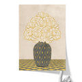 Vintage Vase with Flowers Fine Art Print – Grey - A3- Adam & Alice London - ADAM and ALICE Premium Fine Wall Art Unframed Print – Flowers Art – Vase - Home Decor for Living Room Bedroom Hallway Office – Neutral Background - Grey Blue Green Brown – A3 A4 A2