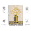 Vintage Vase with Flowers Fine Art Print – Grey - A3- Adam & Alice London - ADAM and ALICE Premium Fine Wall Art Unframed Print – Flowers Art – Vase - Home Decor for Living Room Bedroom Hallway Office – Neutral Background - Grey Blue Green Brown – A3 A4 A2